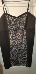 Torrid size 4 black leopard dress